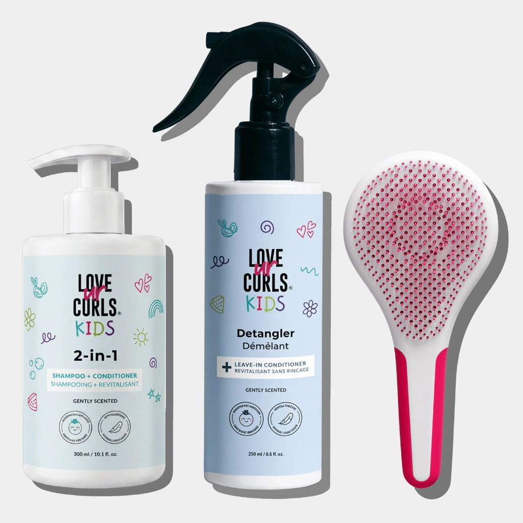 Lil' Curls Wash n' Detangle Kit Gently Scented