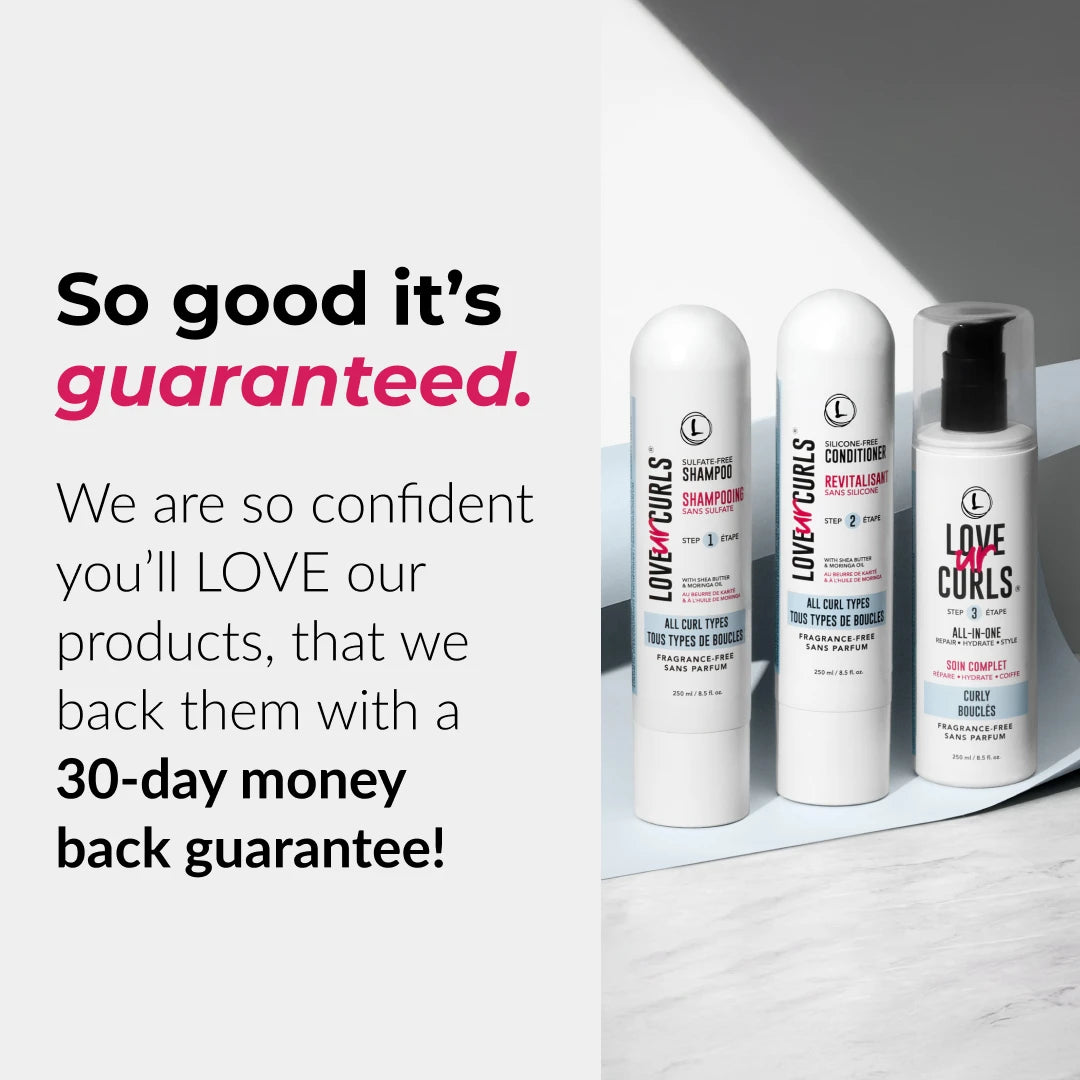 fragrance free 3 step system 30 day money back gurantee on curly fragrance free love ur curls lus brands