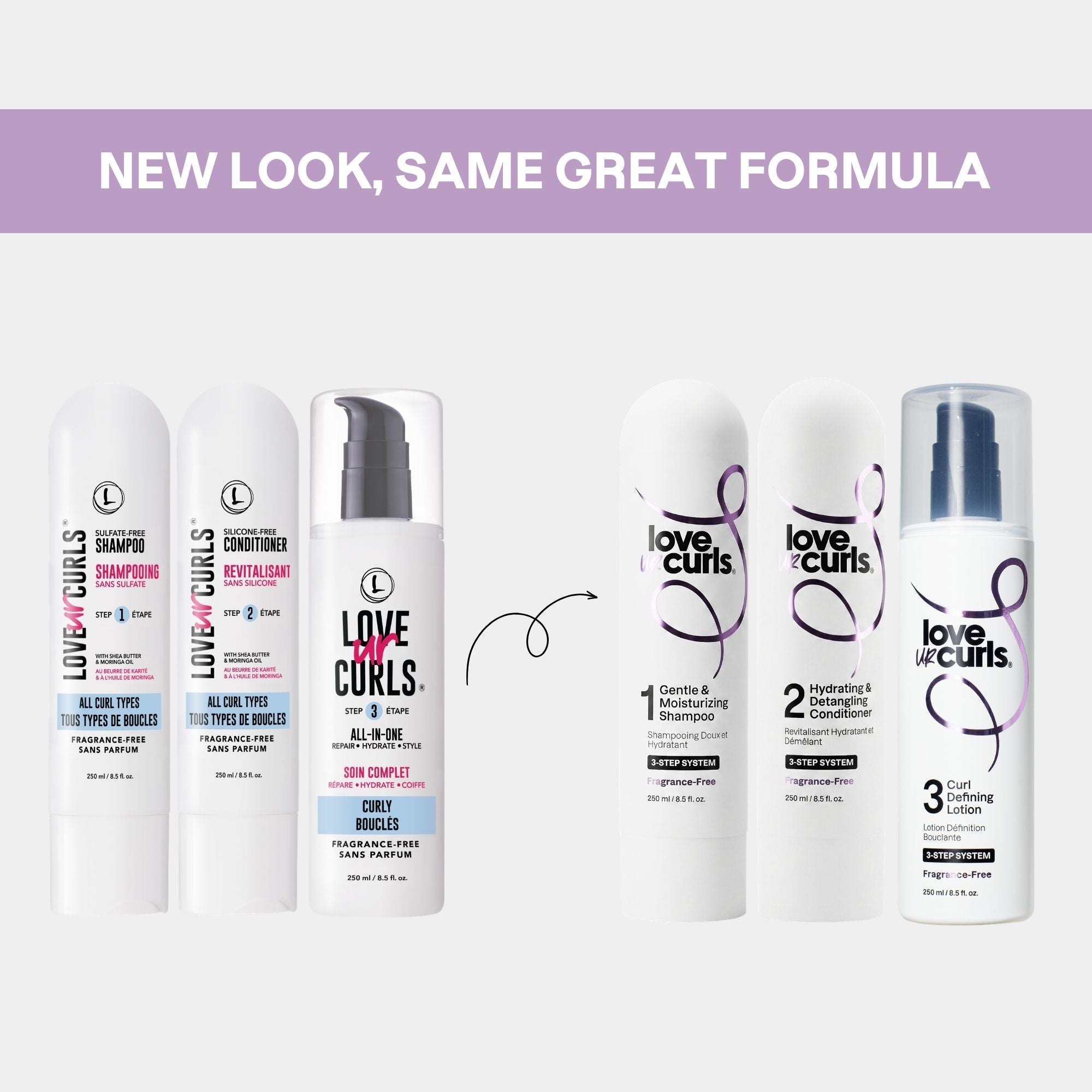 Fragrance Free 3 Step System | Love Ur Curls® – LUS Brands (US)