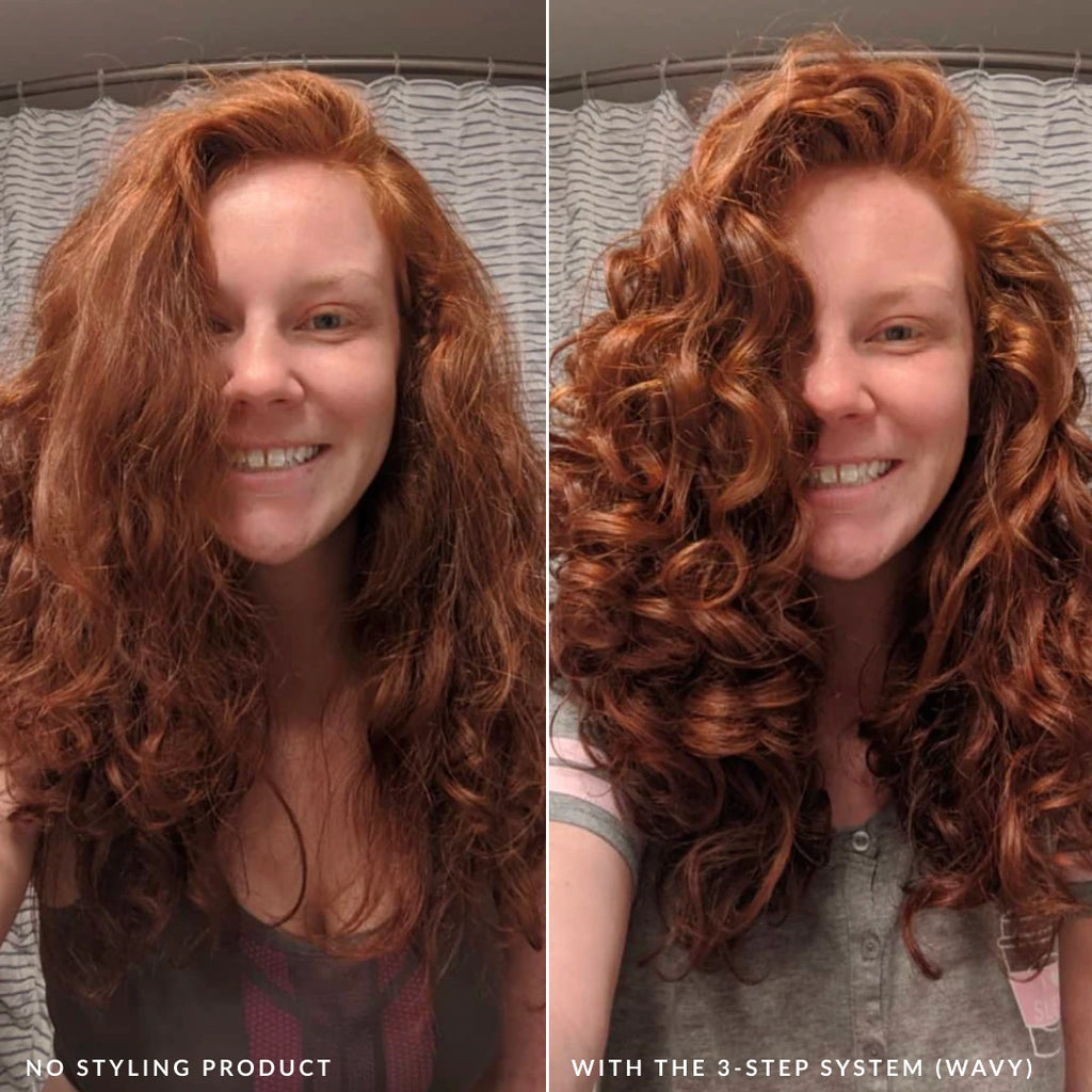 fragrance free 3 step system wavy formula with love ur curls lus brands with and without the styler
