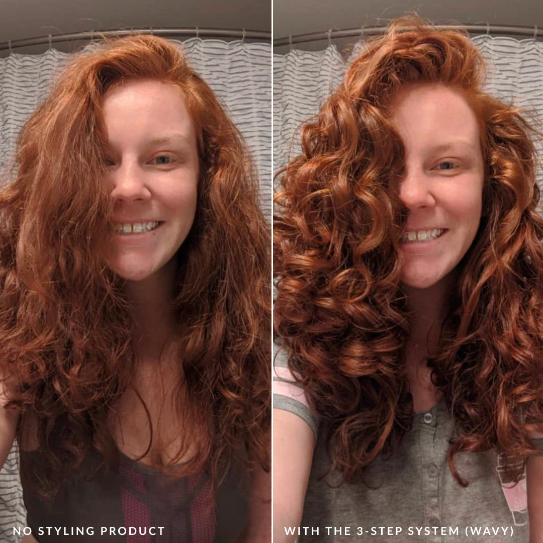 fragrance free 3 step system wavy formula with love ur curls lus brands with and without the styler