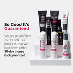 Collection of Love Ur Curls hair care products with promotional text on a white background